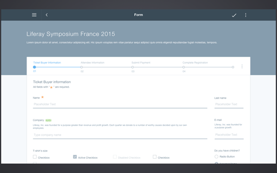 Exemple de formulaire dans Liferay 7